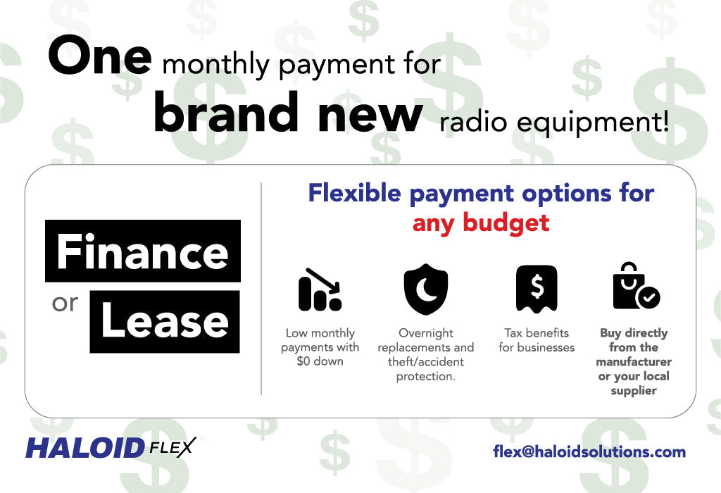 Haloid Solutions Expands Access to Radio Equipment by Offering Flexible Financing and Leasing Solutions Named HaloidFLEX
