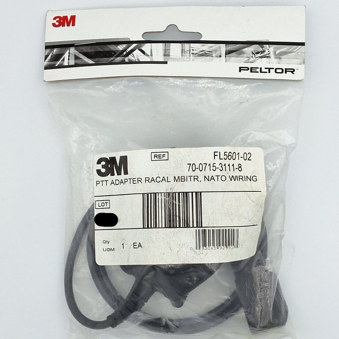 3M Peltor FL5601-02 Push-To-Talk Military Radio Adapter
