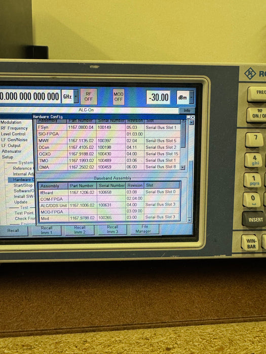 Rohde&Schwarz SMF100A Spectrum Anaylzer / Signal Generator