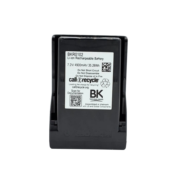 SOLD WITH RADIOS ONLY - BK Technologies BKR0102 SURPASS™ 4900 mAh Smart High Capacity Li-Ion Battery Pack, IP68Works with BK BKR 9000 portable radio