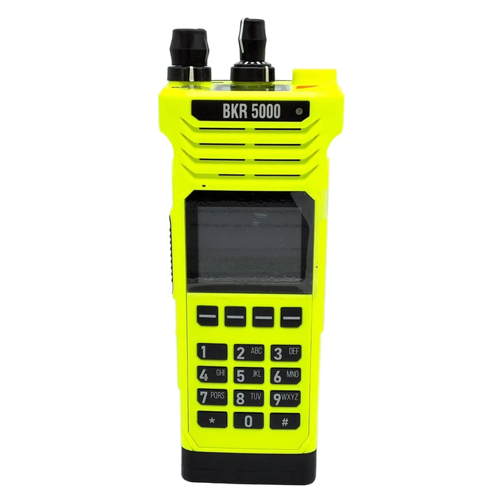 BK Technologies BKR5000-T3YC-1 Portable, VHF 136-174MHz, 5000Ch, 6W, T3, Full Keypad, Yellow, No Channel Stop, Bluetooth