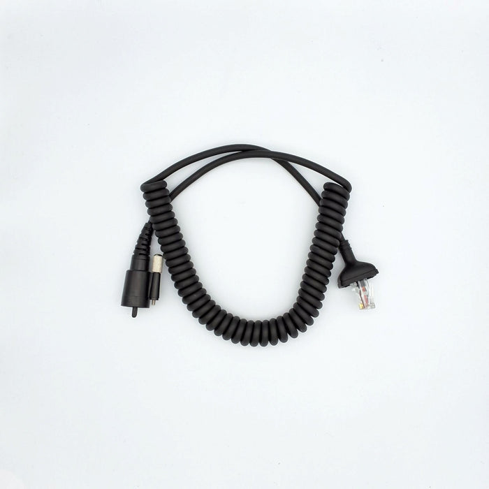Haloid BLUE 6-pin Round Plug Replacement Cord for Kenwood KMC-27 Palm Microphone 6-pin - BLUE-KMC27-6-PIN
