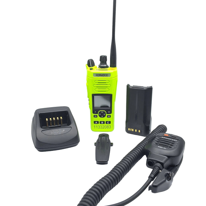 Kenwood Viking VP6430-F2 800 MHz Portable Radio VP6000 with TDMA in High Impact Green - ENGRAVED - VP6430GRF2 VP-6430 - 6000 Series