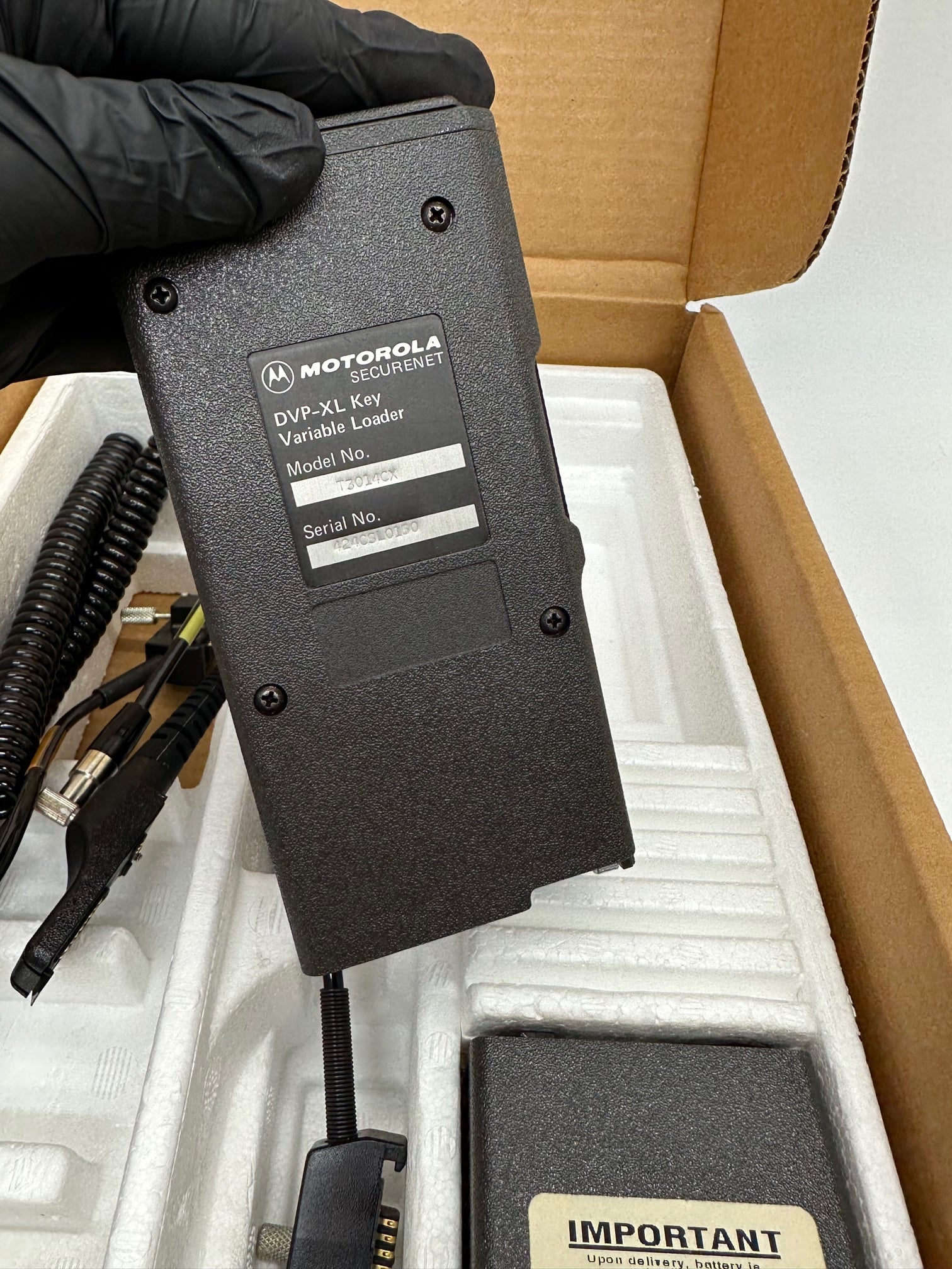 Motorola Saber Encryption Key Loader DVP-XL Variable Key Loader T3014C ...