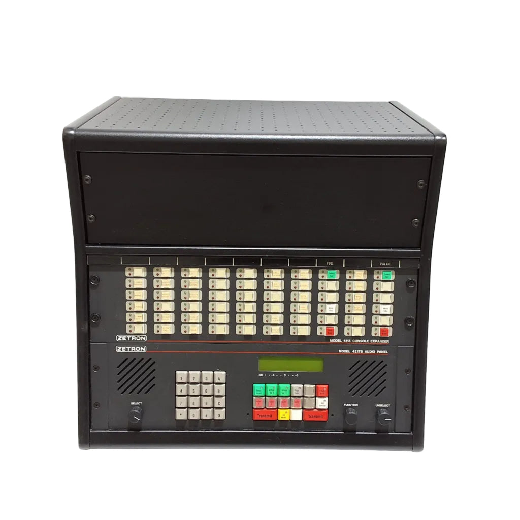 Zetron 4217B 950-0521 Audio Panel and 4115 901-9224 Console