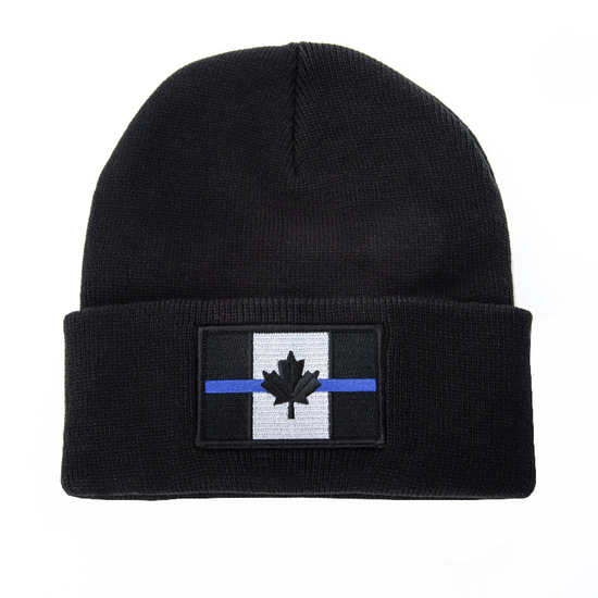 Haloid Solutions Beanie Canada Flag w/ Thin Blue Line