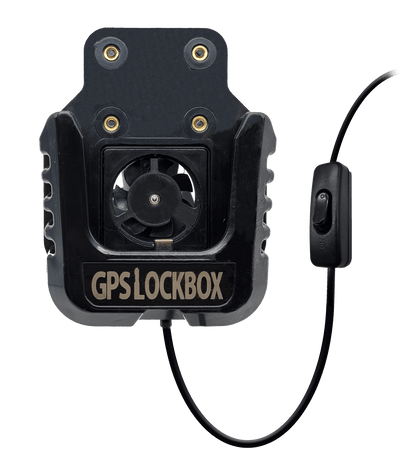 GPS LOCKBOX KIT-SONXP5PLUS-EZ-HW EZ Drop In Fan/Cradle Kit for Sonim XP5plus w/ 4" post, 2.4 A Charger and Hardwire Kit