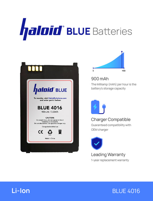 Haloid BLUE 4016 900 mAh Lithium Ion Battery for CLS1110