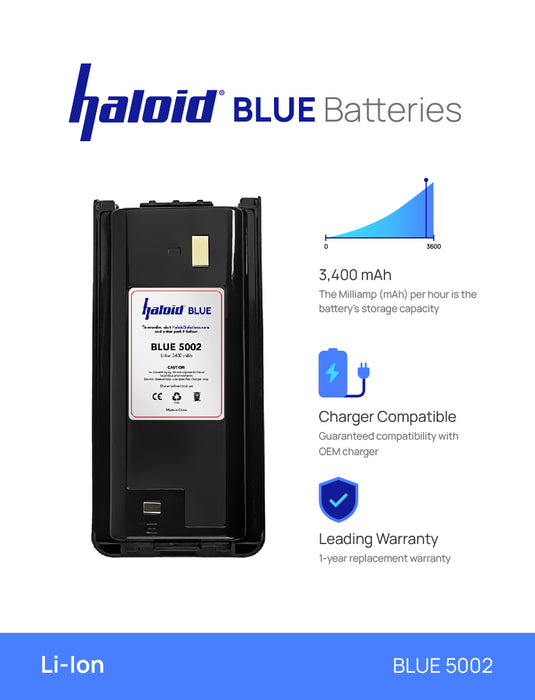 Haloid BLUE HR-69L Lithium Battery 69L for NX240V NX340U TK-3312 TK-2200 TK-2207 TK-2312 TK-3200 TK-3207 TK-2202L TK-2212 TK-3212 TK-3300 TK-3302 (Replaced with BLUE 5002)