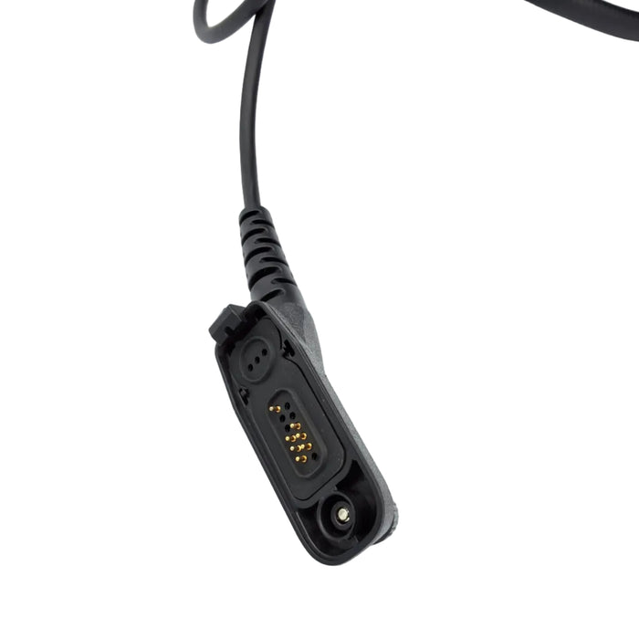 Haloid BLUE H2 Heavy Duty Double Muff XPR / APX Noise Cancelling Headset w/ Push-to-Talk Microphone Switch for XPR6500 XPR7350 XPR7550 XPR7550e XPR7580 APX1000 APX900 APX6000 APX8000 APX4000