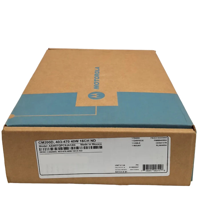 Motorola CM200D AAM01QPC9JA1AN UHF Mobile Radio