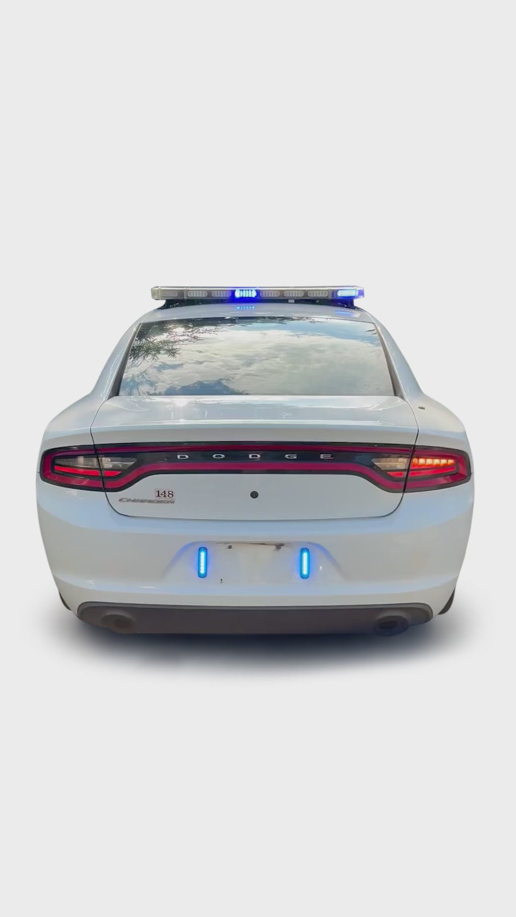 DODGE CHARGER POLICE WITH LIGHTS RUNNING