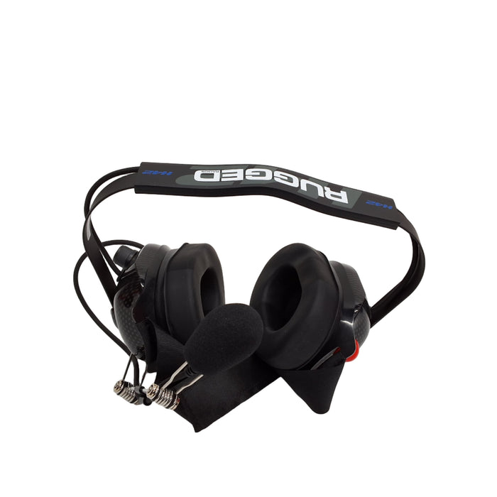 rugged radios H42-CF Behind the Head Headset with Boom Microphone - HaloidSolutions.com