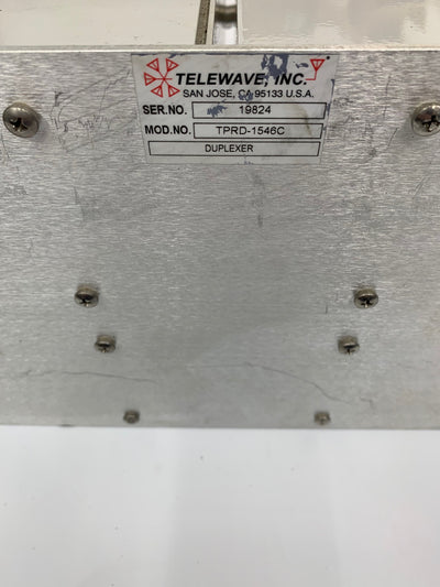 Telewave TPRD-1546C VHF 6-Cavity Compact Pass Reject Duplexer - HaloidRadios.com