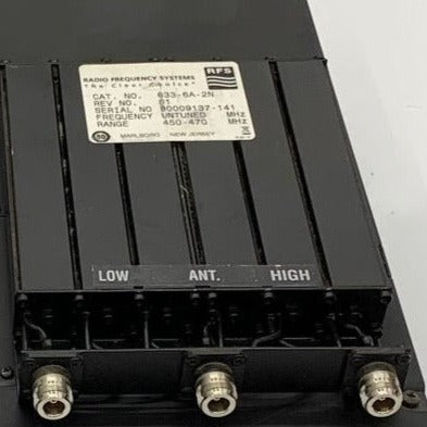 RFS / Celwave 633-6A-2N 450-470 MHz UHF 6-Cavity Duplexer - HaloidRadios.com