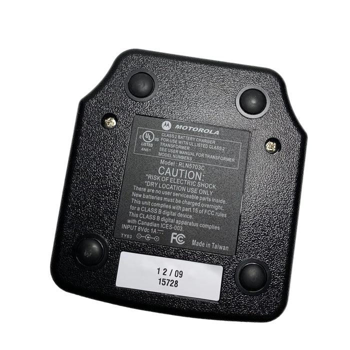 Motorola RLN5703 Minitor V Drop-In AC Charger w/Back Slot for Spare Battery - HaloidSolutions.com