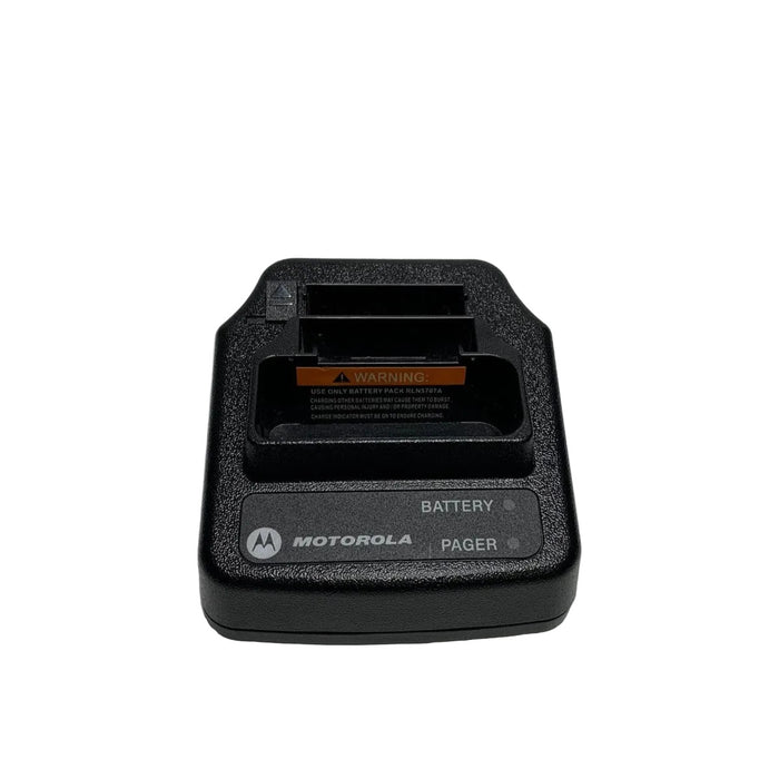 Motorola RLN5703 Minitor V Drop-In AC Charger w/Back Slot for Spare Battery - HaloidSolutions.com